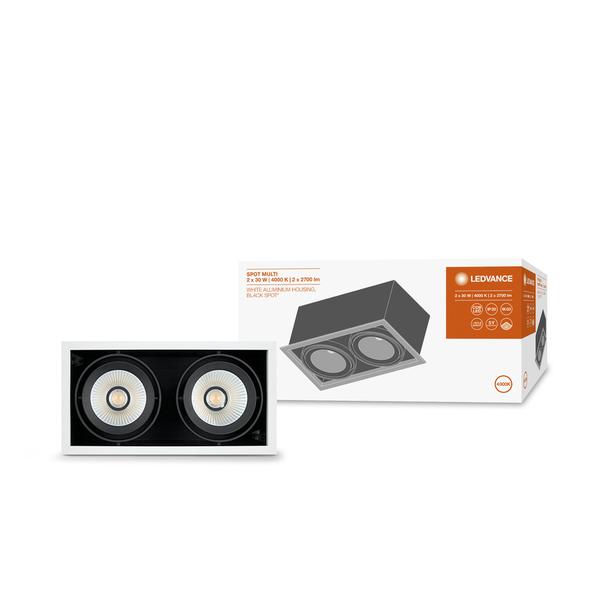 Oprawa SPOT MULTI 2x30W 4000K FL WT BK