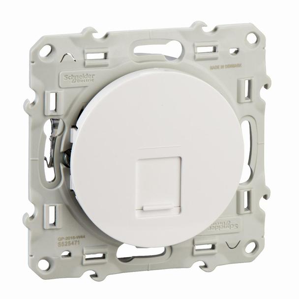 Odace, gniazdo komputerowe RJ45 kat.5 UTP, DIY, biały