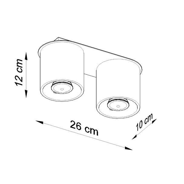 Sollux Plafon ORBIS 2 czarny SL.0054