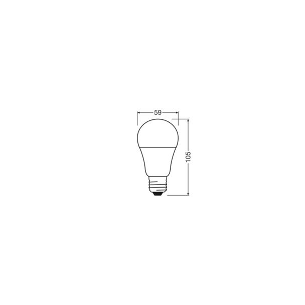Lampa LED BASE Classic A60 8,5W/840 230V plastik E27 FS5 OSRAM
