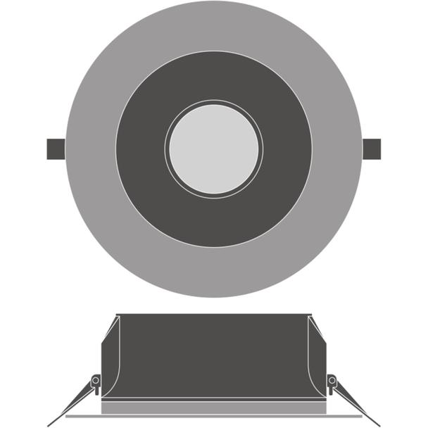 DOWNLIGHT UGR19 DN155 PFM 14W 840 DALI WT LEDV LEDVANCE