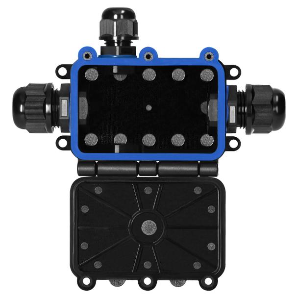 Puszka natynkowy HD IP68, 0,5-6,0mm2 ,2 dławnice M20, 2 dławnice M16, układ X