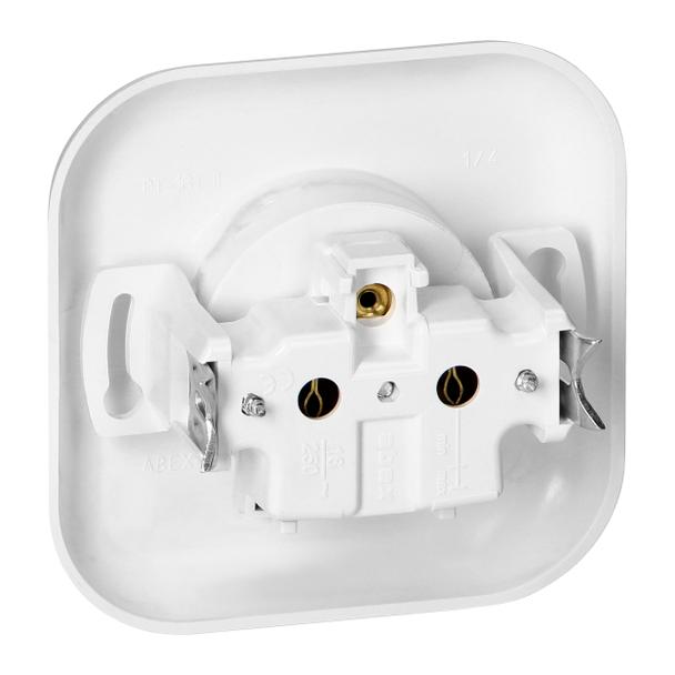 Gniazdo pojedyncze podtynkowe 2p+Z 16A, 250V, FAN, biały