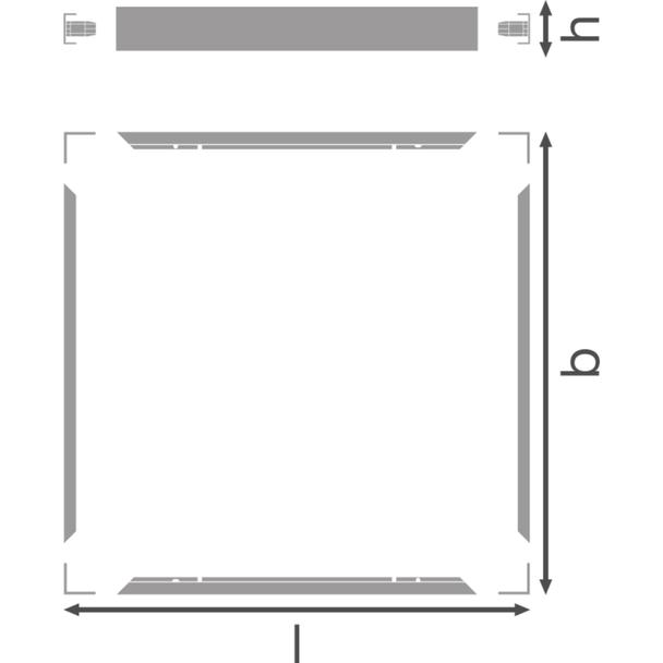 Ramka o wysokości 70mm do montażu powierzchniowego PANEL 600 SURFACE MOUNT KIT H70 VALUE