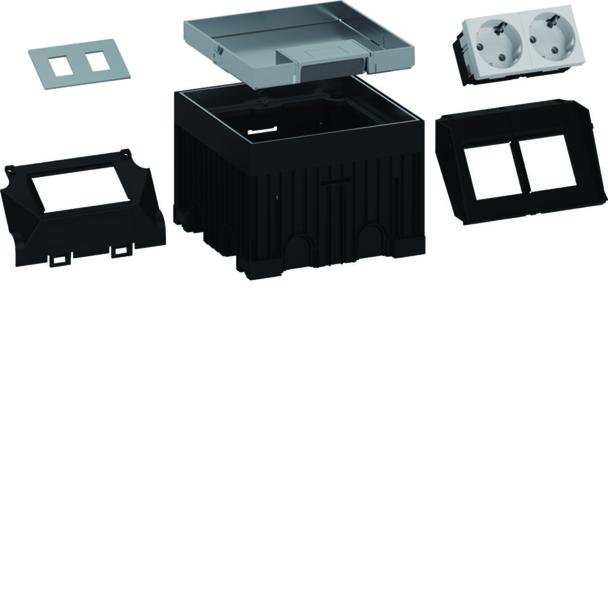 tehalit.VE-EE Zestaw puszka podło-montazowa mini IP30 3kN Q02 144x144 15mm stal
