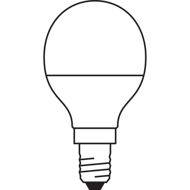 Lampa LED VALUE Classic P60 non-dim plastik 7,5W 840 E14