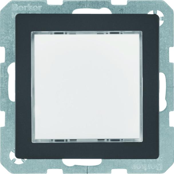 Q.x Sygnalizator świetlny LED podświetlenie czerwone/zielone antracyt, aksamit