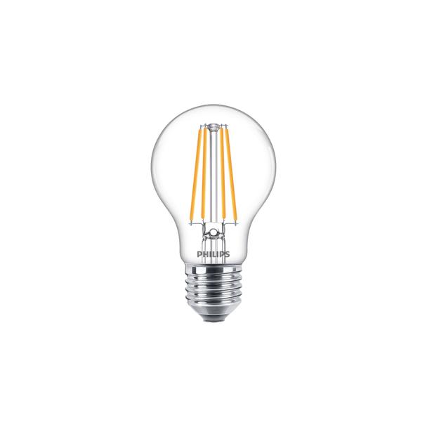 Żarówka LED 8,5W=75W 1055lm 2700K barwa ciepła kulka 8,5-75W E27 A60 827 Szkło przezroczyste PHILIPS