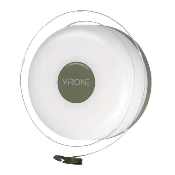 Lampka kempingowa z girlandą, 80/200lm, 2000mAh, 3000K, 8m