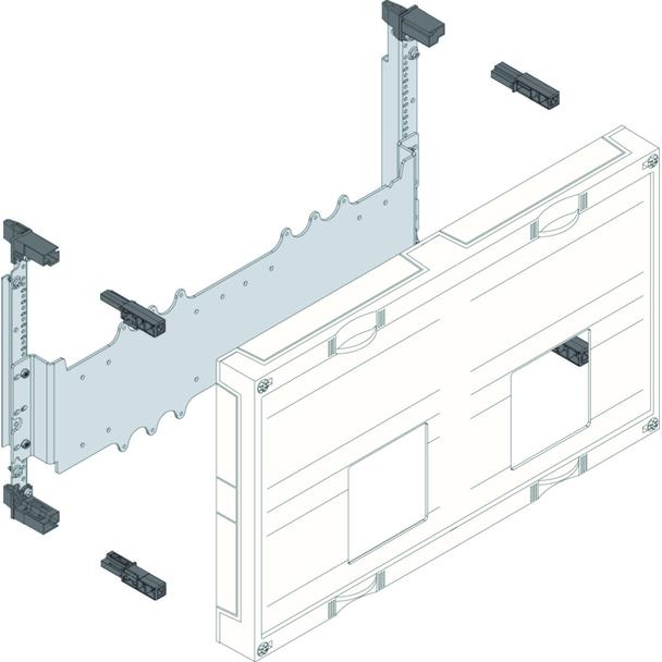 univers N 300x500mm podzespół dla wyłączników mocy H3+ 2xP250 UK22LH1 HAGER