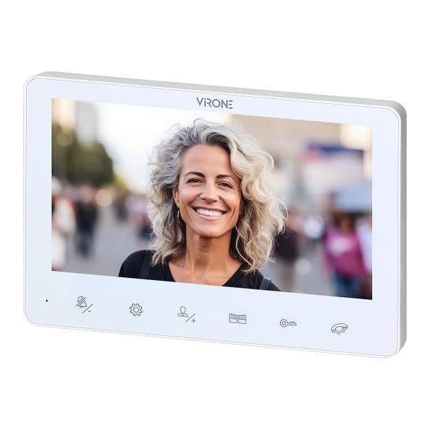 ANGU, zestaw wideodomofonowy 4-żyłowy, bezsłuchawkowy, monitor 7" LCD, z kamerą 800TVL, z czytnikiem