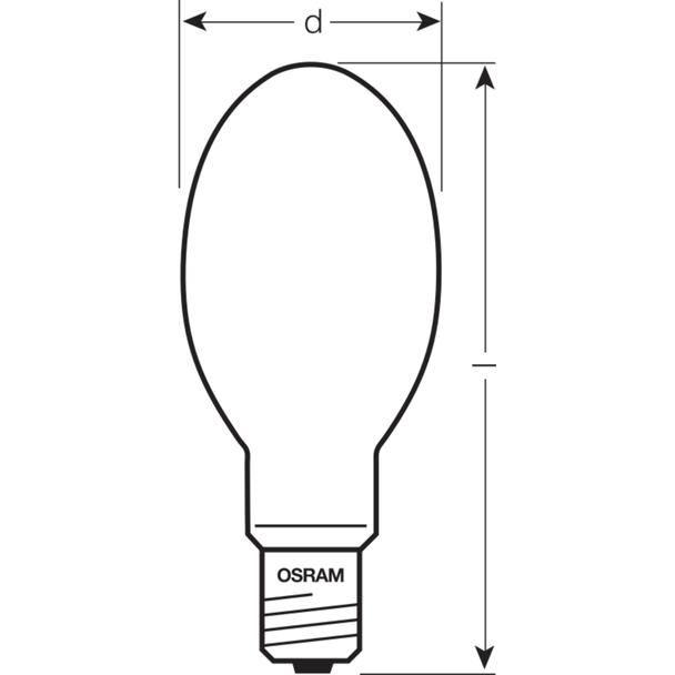 Wysokoprężna lampa sodowa NAV-E 400 SUPER 4Y