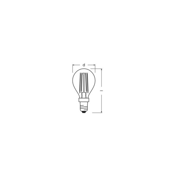 Lampa LED STAR+ CL B40 DIM Duo Click FILAMENT 4W 827 E14