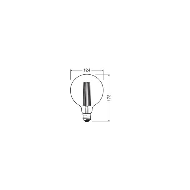 Lampa LED Vintage 1906 GOLD 125 dim 8,8W/822 E27