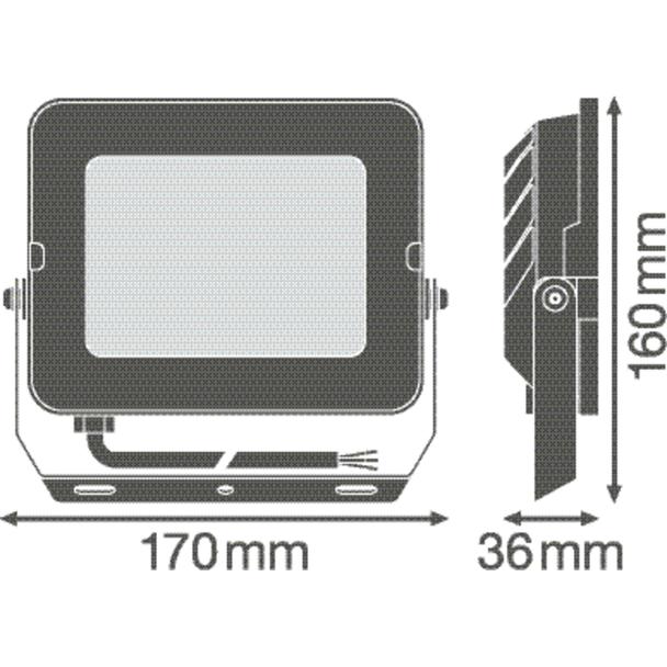 Naświetlacz FLOOD COMPACT V 50W 840 SYM 100 black