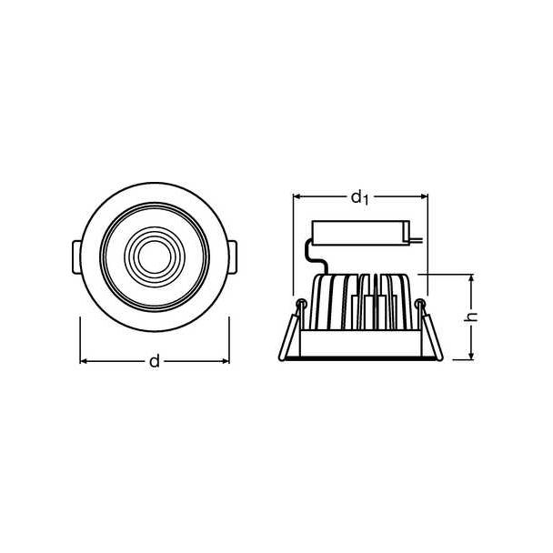 Spot LED adjust 8W/3000K 230V IP20