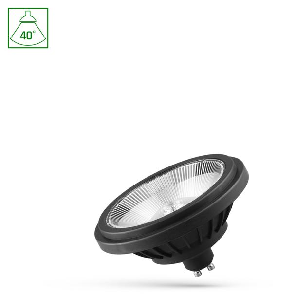 Żarówka LED AR111 GU10 230V 14W BASIC 2 SMD 40ST NW b. neutralna CZARNY Spectrum LED