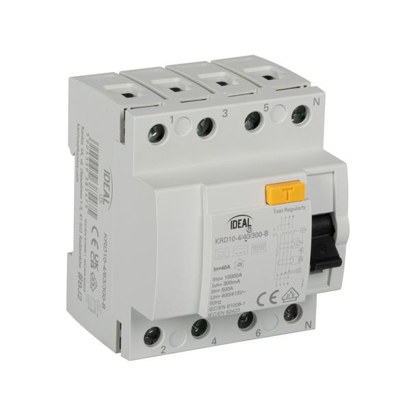 KRD10-4/40/300-B Wyłącznik różnicowoprądowy IDEAL TS 4P KRD10-4/40/300-B typ B KANLUX