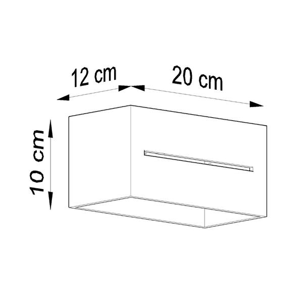 Sollux Kinkiet LOBO MAXI szary SL.0529