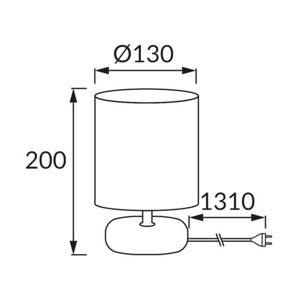 Lampka stołowa PATI E14 GREEN