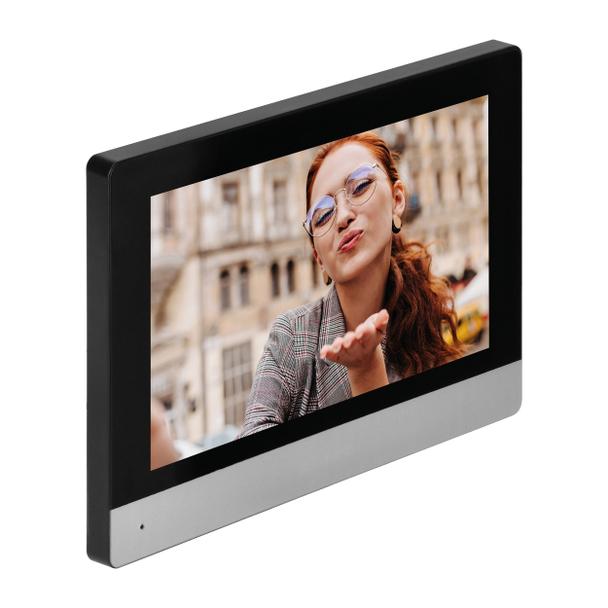 CERES Full HD, zestaw wideodomofonowy, bezsłuchawkowy, monitor dotykowy 8" LCD, z gniazdem na kartę