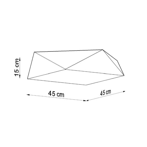 Sollux Plafon HEXA 45 czarny SL.0693