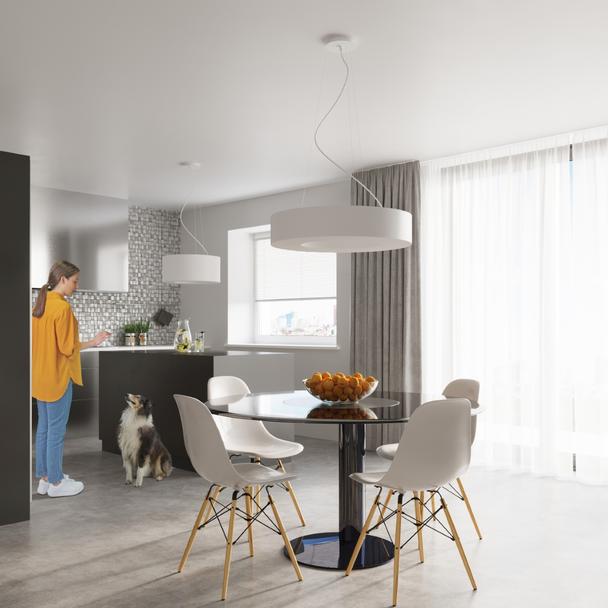 Sollux Żyrandol SATURNO SLIM 50 biały SL.0749