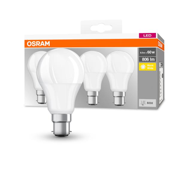 BASE CL A60 8,5W 827 230V FR B22D FS4 LEDVANCE