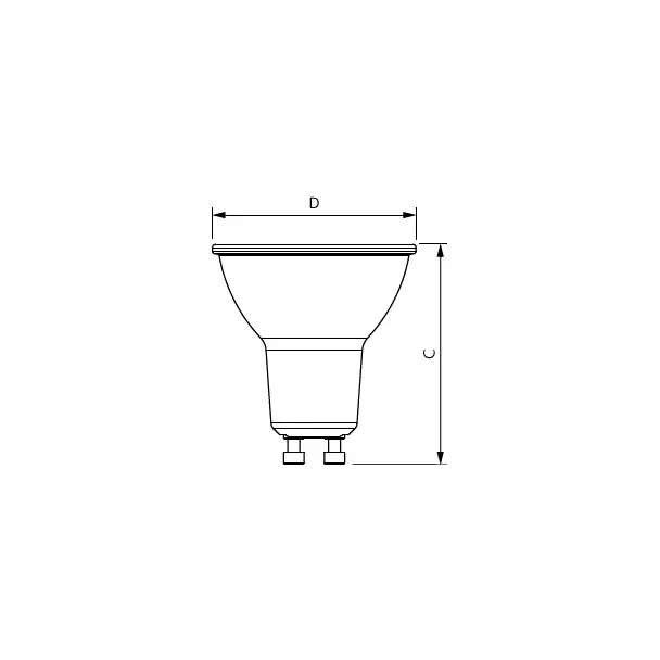 Żarówka LED ściemnialna 4,7W=50W 345lm 4000K barwa neutralna MC LEDspot IA 4,7-50W GU10 940 36st. 5