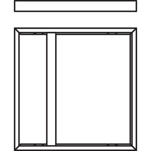 Ramka o wysokości 75mm do montażu powierzchniowego PANEL 625 SURFACE MOUNT KIT H75