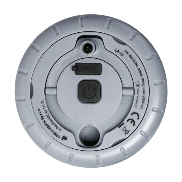 Lampka kempingowa z girlandą, 80/200lm, 2000mAh, 3000K, 8m