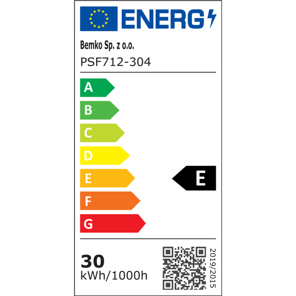 PLAFONIERA LED 30W 4000K 3500LM IP66 KWADRAT C36-PSF712-304 BEMKO