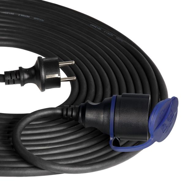 Przedłużacz warsztatowy bryzgoszczelny IP44, 1x2P+Z 10m,kabel gumowy olejoodporny H07RN-F 3x1,5mm2, OR-AE-13290(GS)/10M ORNO