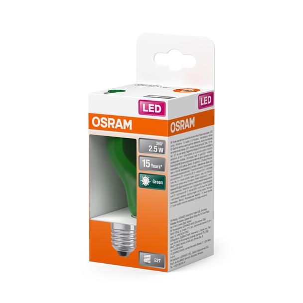 Lampa LED STAR CL A Green 15 non-dim 4W E27