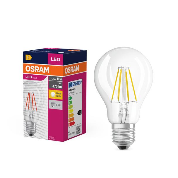 Lampa LED VALUE Classic A40 non-dim Filament 4W 827 E27