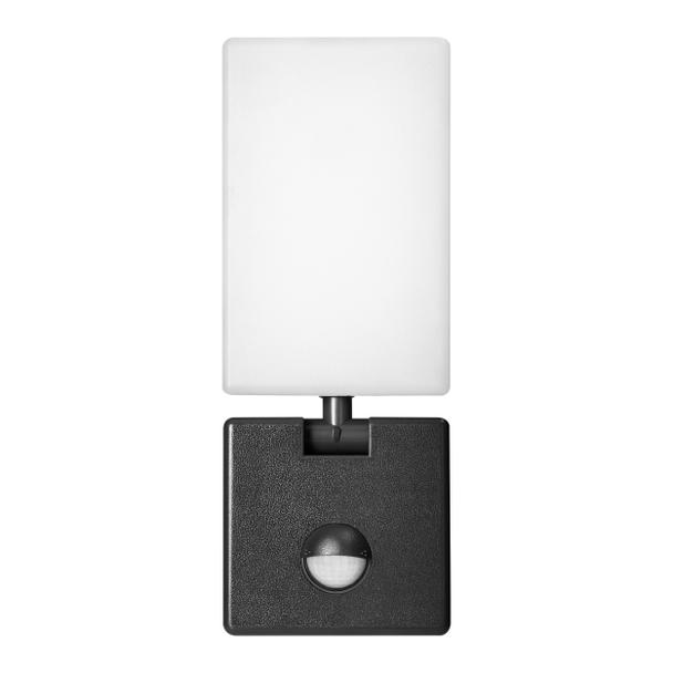 ENID LED 10W, oprawa ogrodowa z czujnikiem ruchu PIR, 800lm, IP65, 4000K, czarna