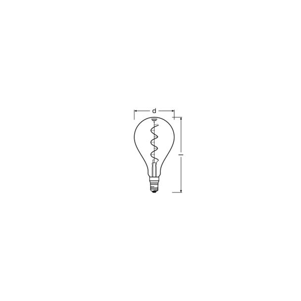 Żarówka LED Vintage 1906 LED dim CL A160 FIL SMOKE 12 dim 5W/818 E27 4058075270022 LEDVANCE