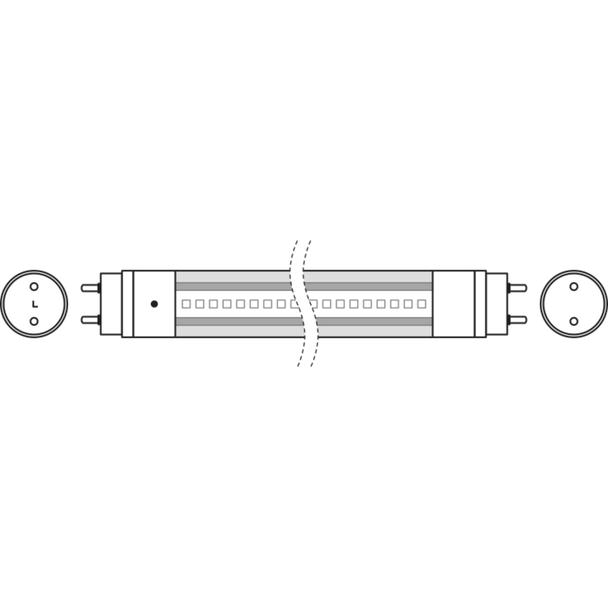 Tuba LED T8 ENTRY 1200mm 16W 865 220-240V EM