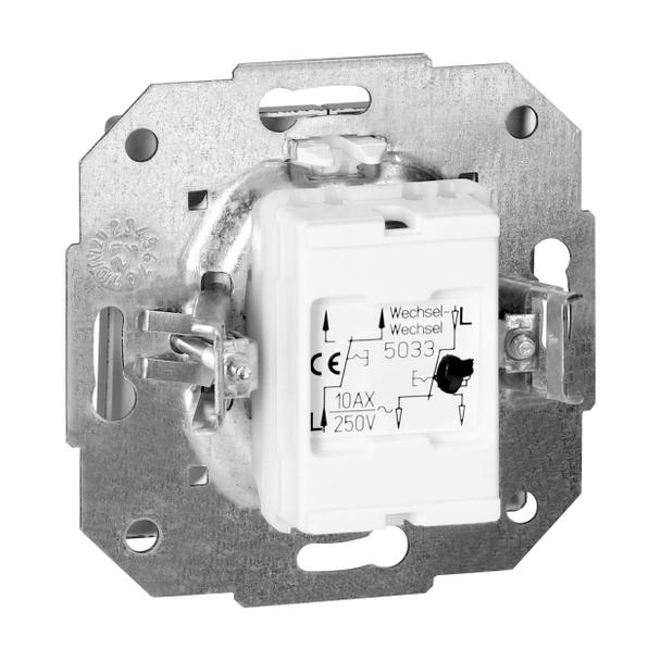 Łącznik podtynkowy schodowy podwójny Pearl, 10A, 250V, WP-2/5P, antracyt