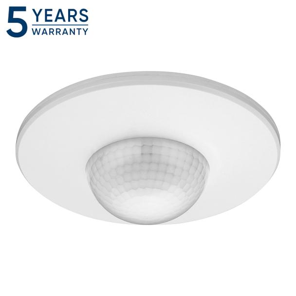 Czujnik ruchu i obecności 360°, IP20, 2000W, 3 sensory, regulacja zasięgu O3m-20m, biały