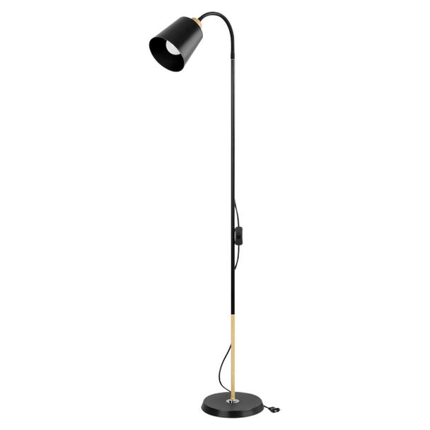 GRACE 1P, lampa podłogowa, E27, max. 18W, 160 cm, czarna