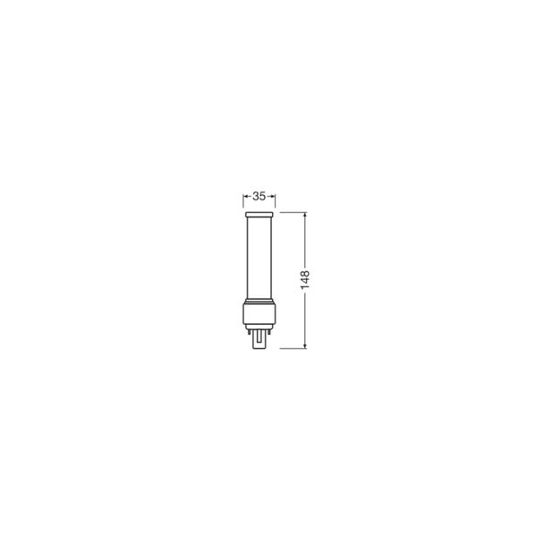 DULUX D LED FR 18 CCG, AC mains 7W 840 G24d-2 TRZONKI SPECJALNE LEDVANCE