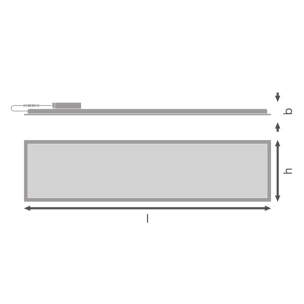 Oprawa PANEL COMPACT 1200 V 33W 840 U19 DALI