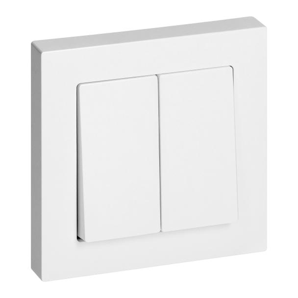 Łącznik podtynkowy świecznikowy Malta, 10A, 250V, WP-2M, biały