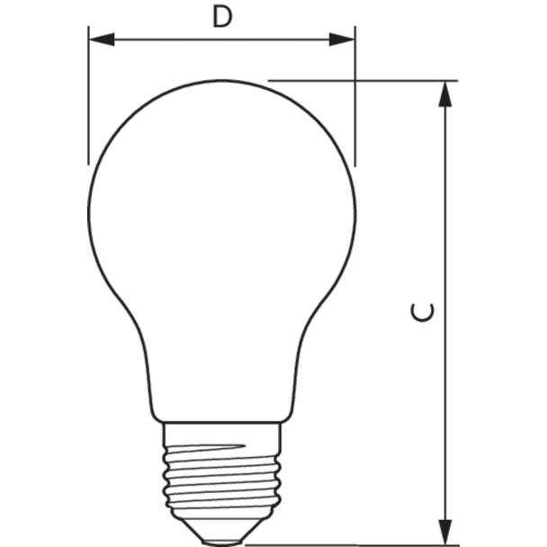 LED classic 75W E27 CW A60 FR ND 1CT/10 Żarówka LED