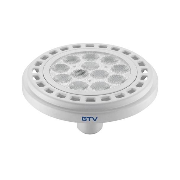 ŻARÓWKA LED. ES111,12W, 12XPOWER LED, BIAŁA, CIEPŁY BIAŁY,GU10, 3000K, KĄT ŚWIECENIA 45*, ZASILANIE