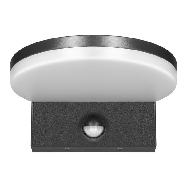 ASPEN LED 15W, oprawa ogrodowa z czujnikiem ruchu PIR, 1300lm, IP65, 4000K, czarna