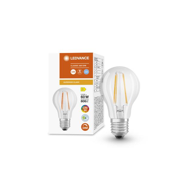 LED COMFORT SUPERIOR CL A FIL 60 dim 5,8W 940 E27 LEDVANCE
