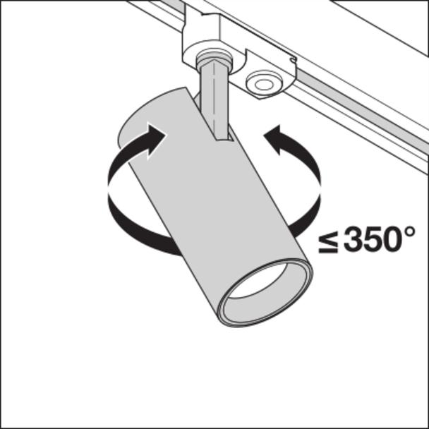 Szynowa oprawa TRACKLIGHT SPOT D75 25W 3000K 90RA NFL BK