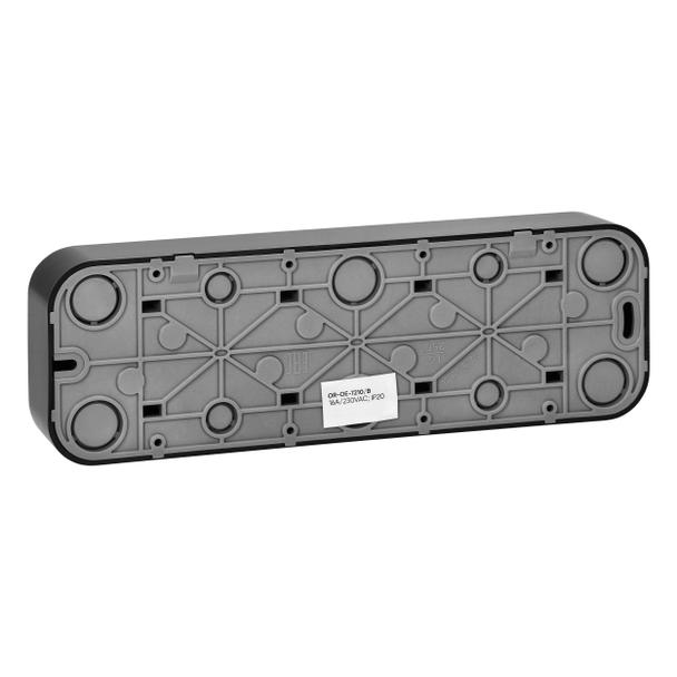 Gniazdo poczwórne natynkowy ToDo 2P+Z IP20, 16A, 230V AC, 16A, 230V AC, czarny